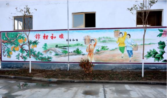 霍山乡镇文化墙 乡风文明焕发新活力